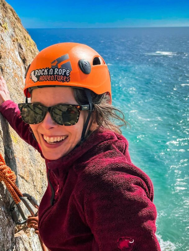 Guided rock climbing tour in Malibu.