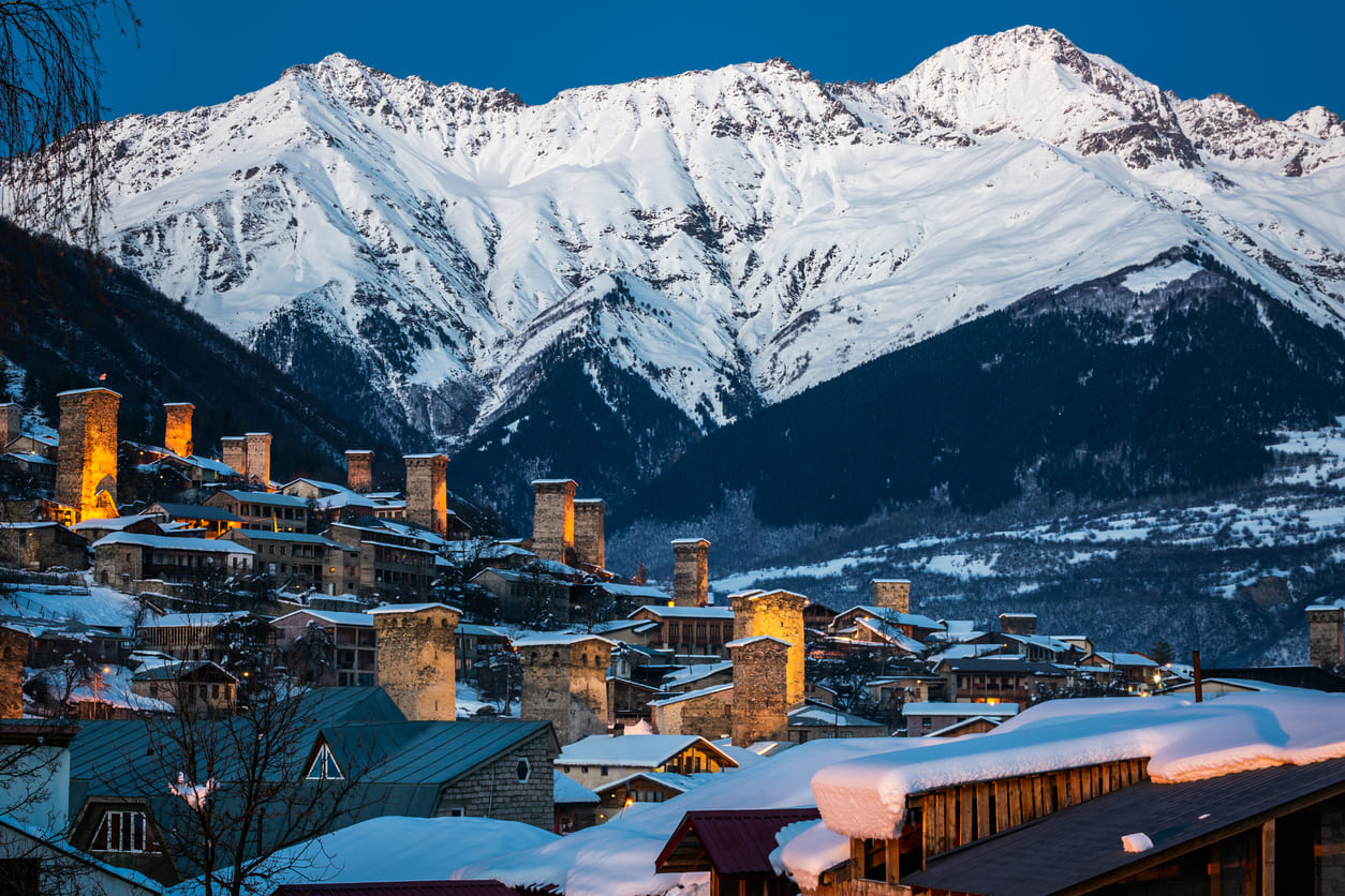 Mestia in the Great Caucasus