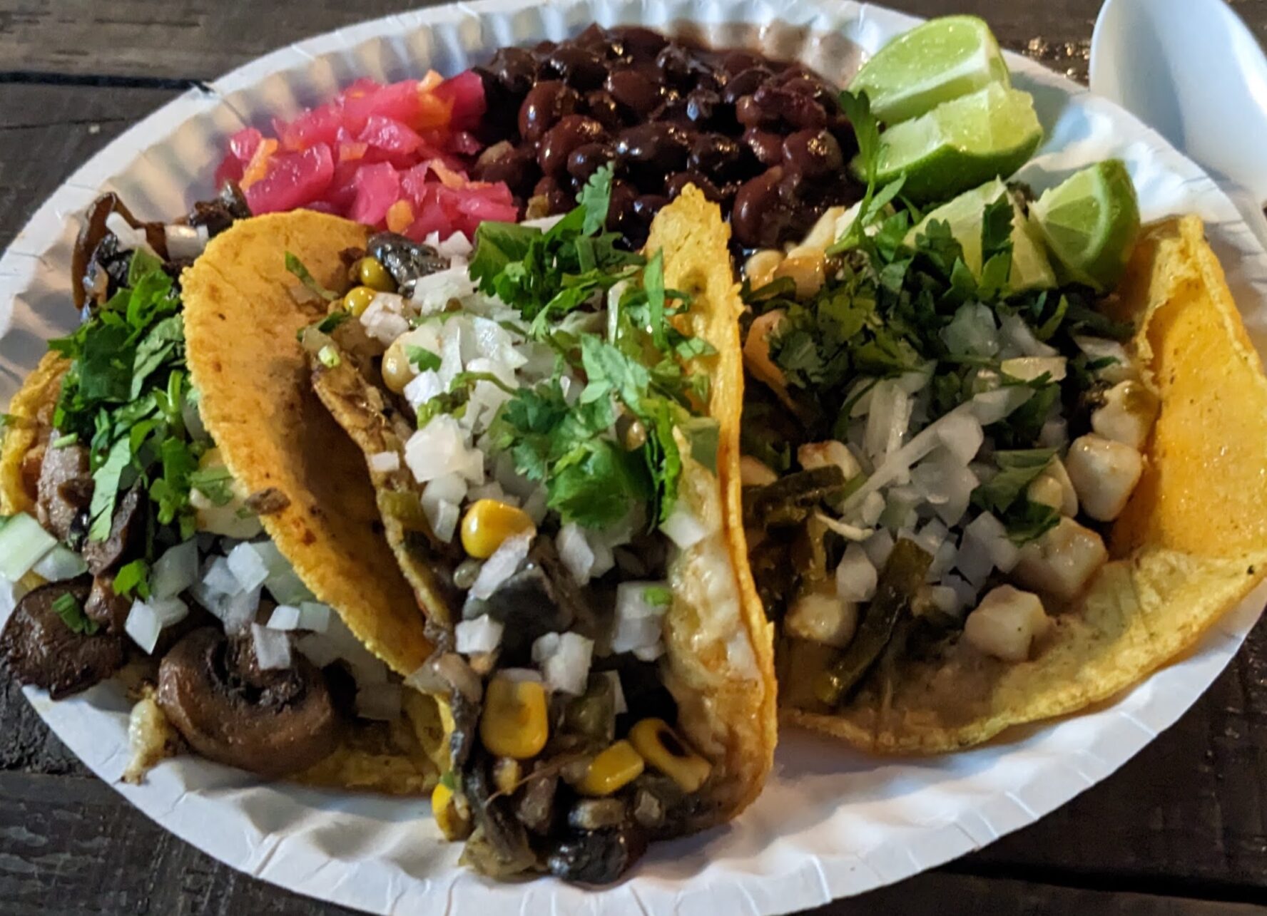Authentic Mexican tacos.