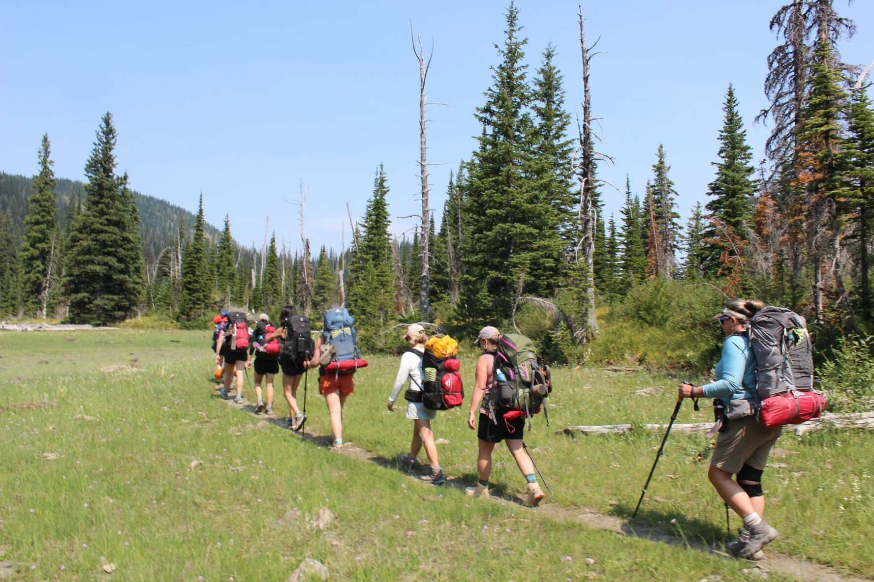 Montana backpacking, women-only