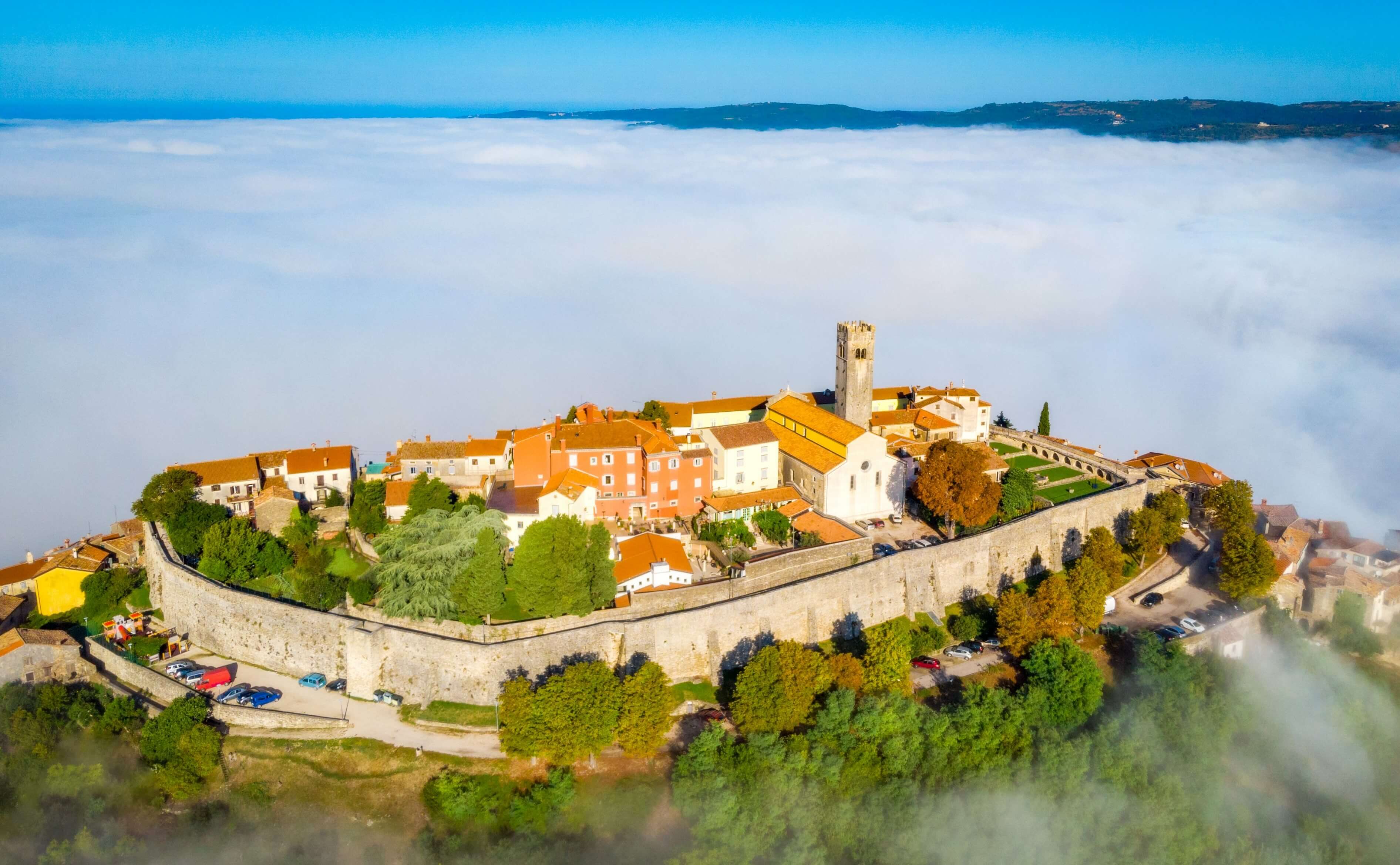 Motovun in the clouds