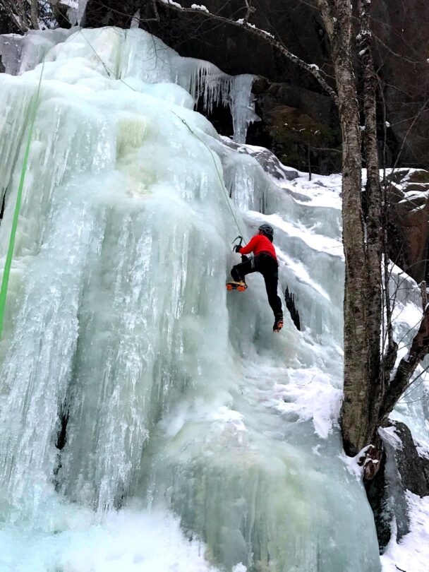 Ice Climbing at Franconia Notch and Crawford Notch, NH