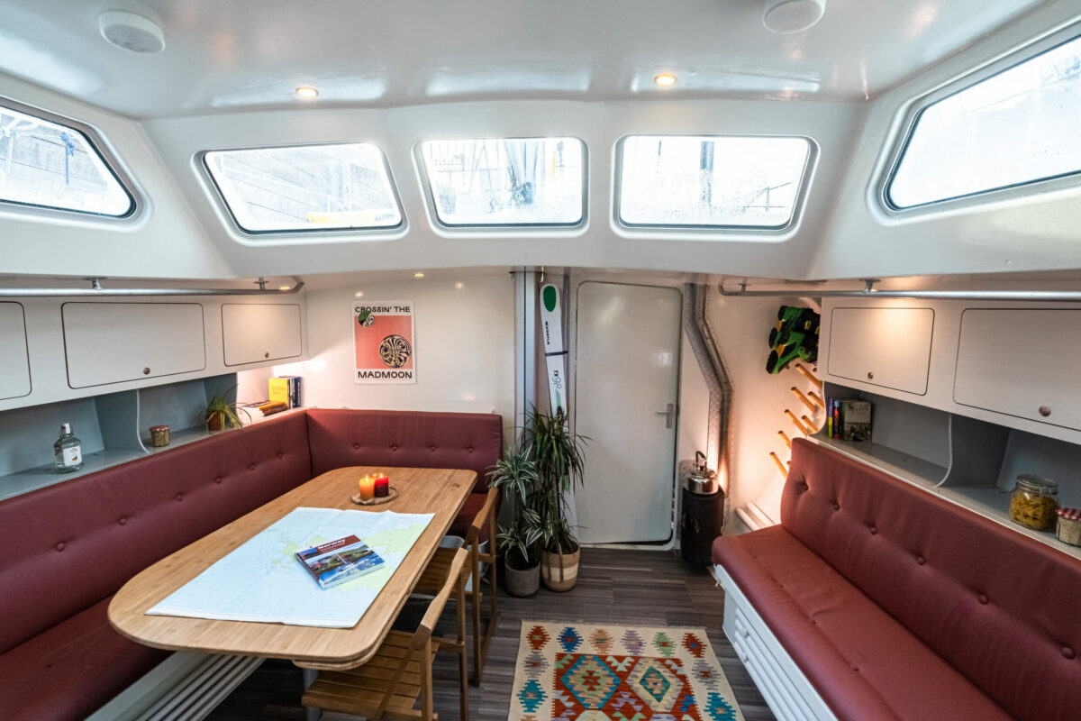 The interior of a sailing ship in Norway