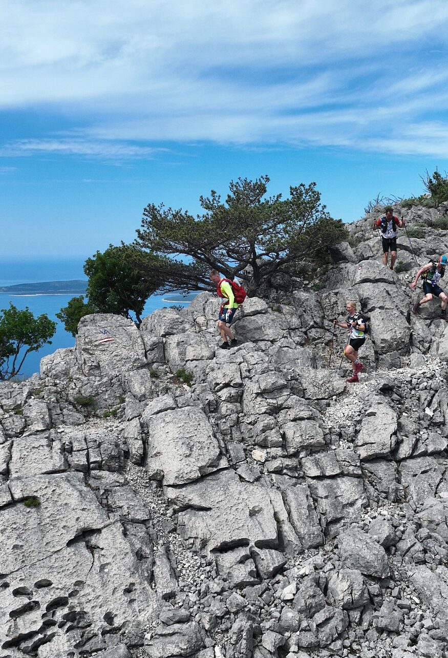 Ascrambling near the coastal city of Zadar