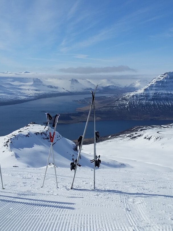 Alpine Ski Tour Adventure in North Iceland.