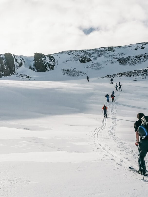 Alpine Ski Tour Adventure in North Iceland.