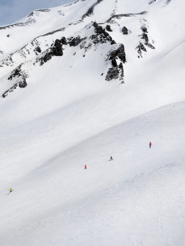 Backcountry skiing tour in Georgia.