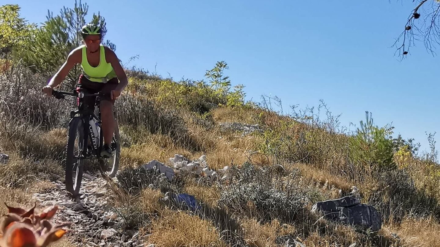 Mountain biking on Ciovo