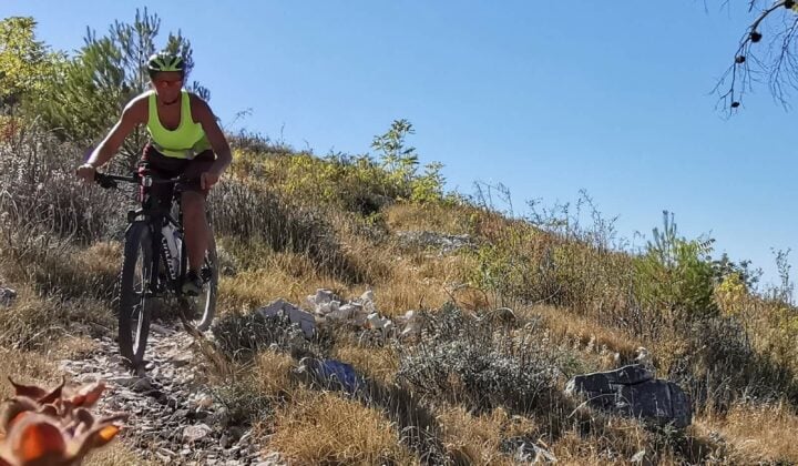 Mountain biking on Ciovo