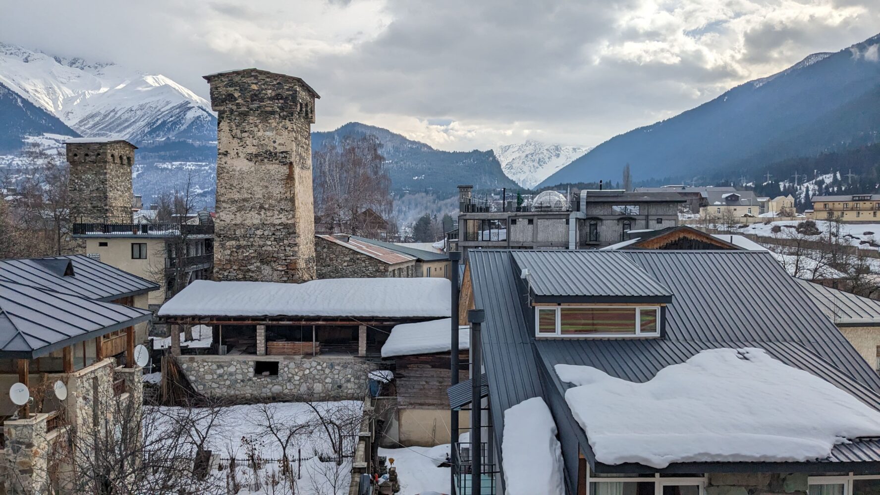 Town in Mestia, Georgia
