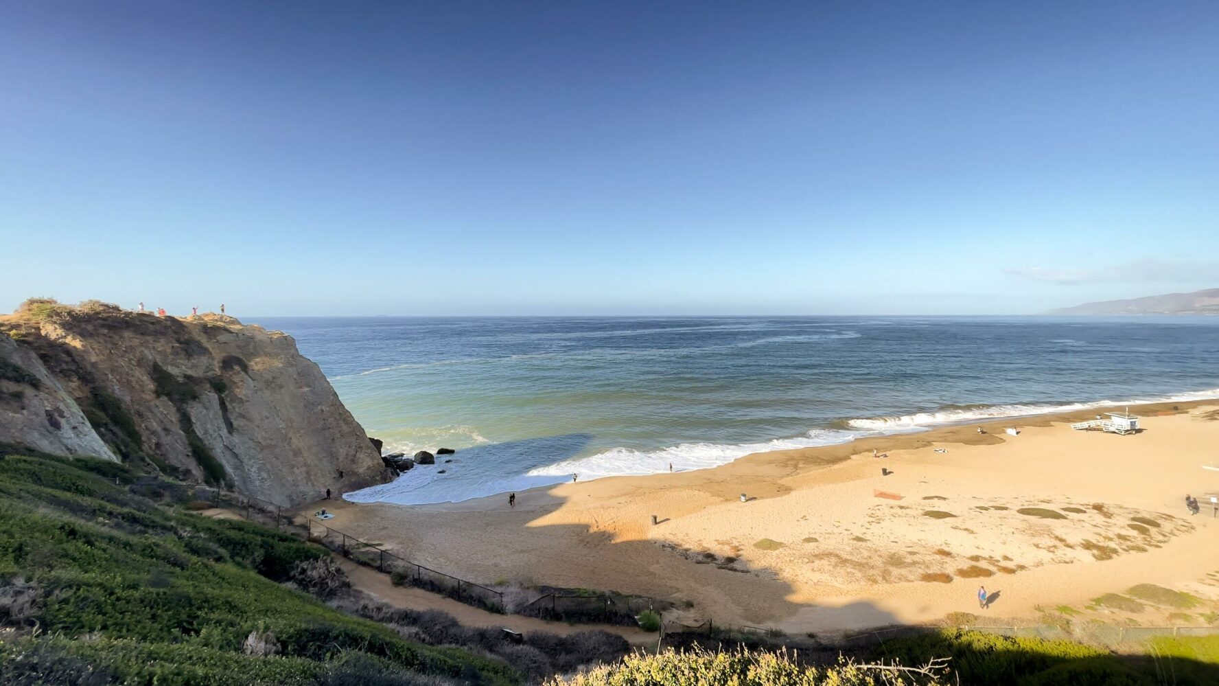 View of the Point Dume beach in Malibu.