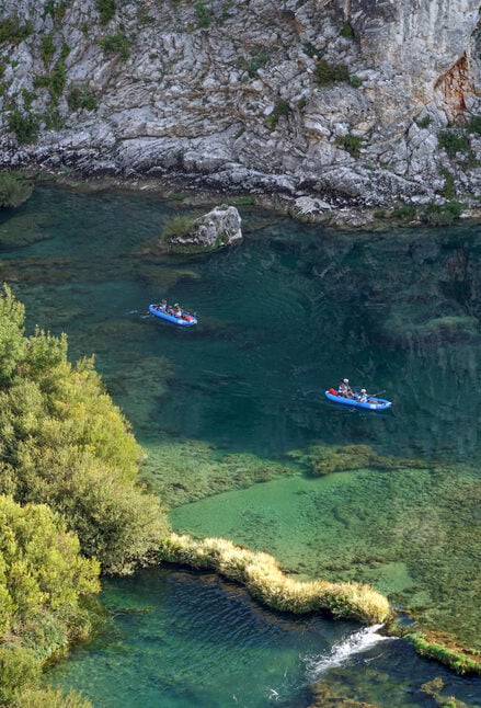 Kayaking in Zrmanja River, Croatia