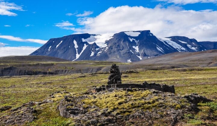 Cairns mountain Iceland