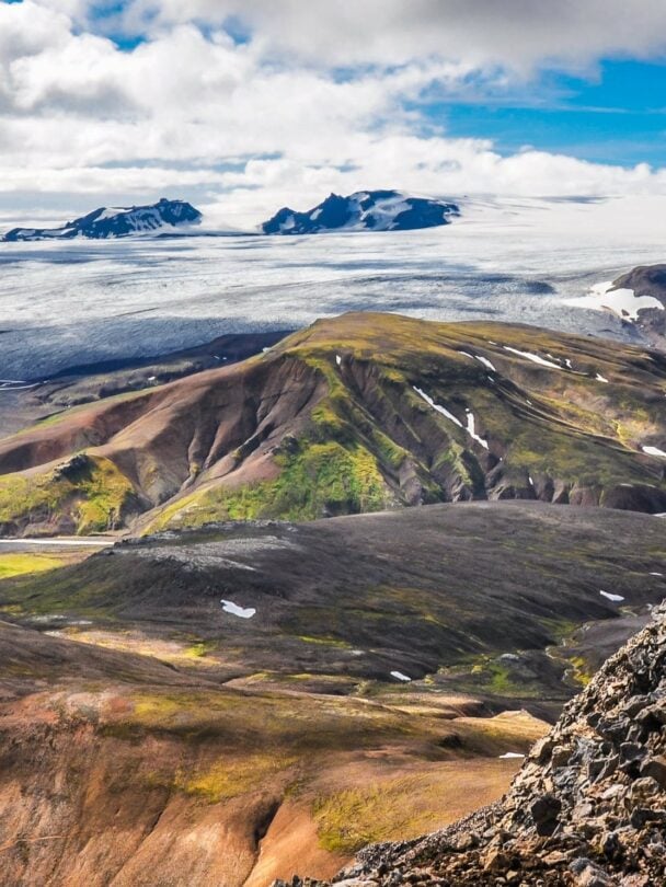 Ancient trails and panorama view