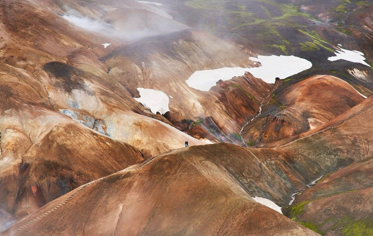 Iceland hot spring valley