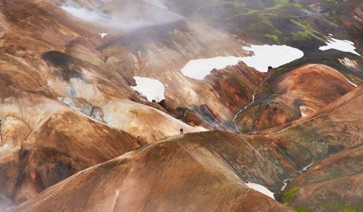 Iceland hot spring valley