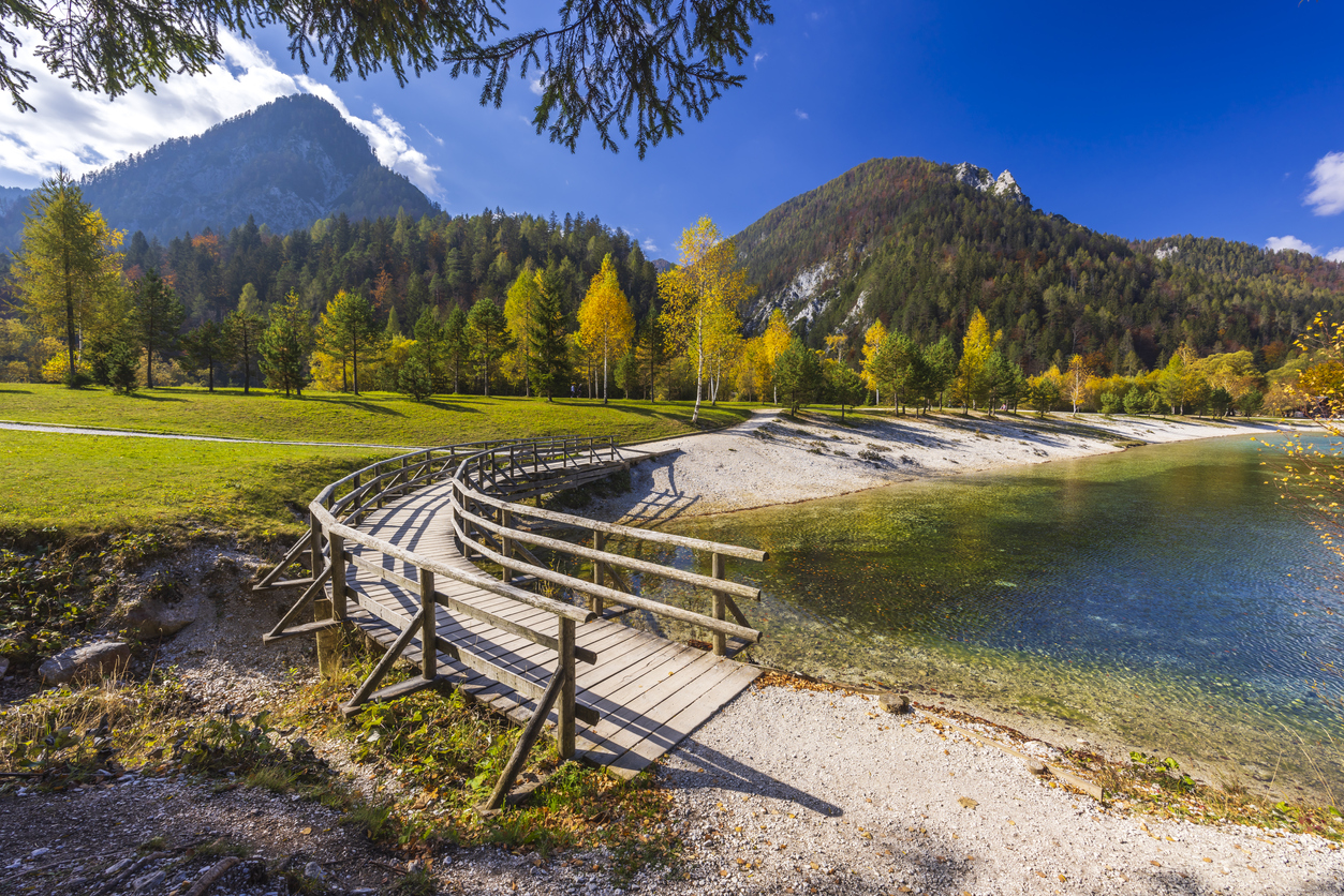 Jasna pond near Kranjska Gora