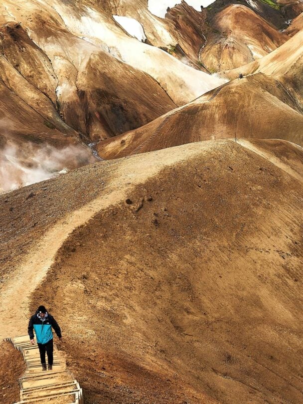 Ancient trails and panorama view