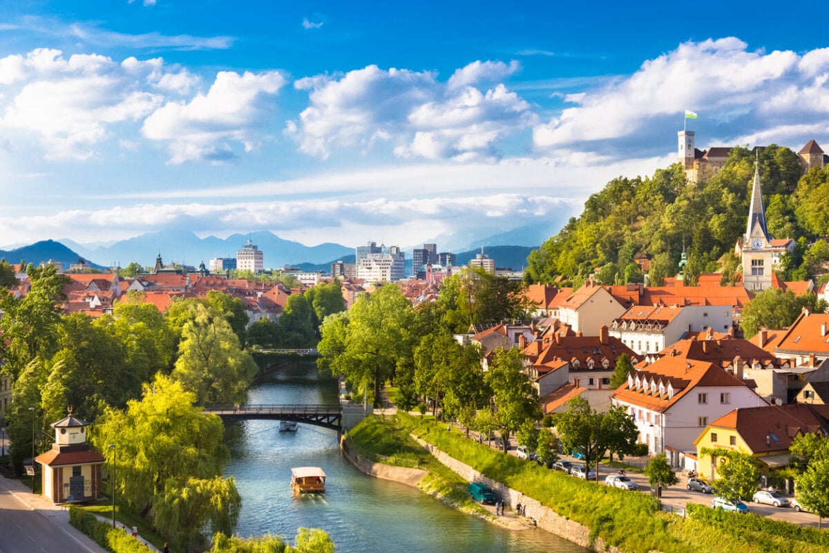 Ljubljana, capital of Slovenia.