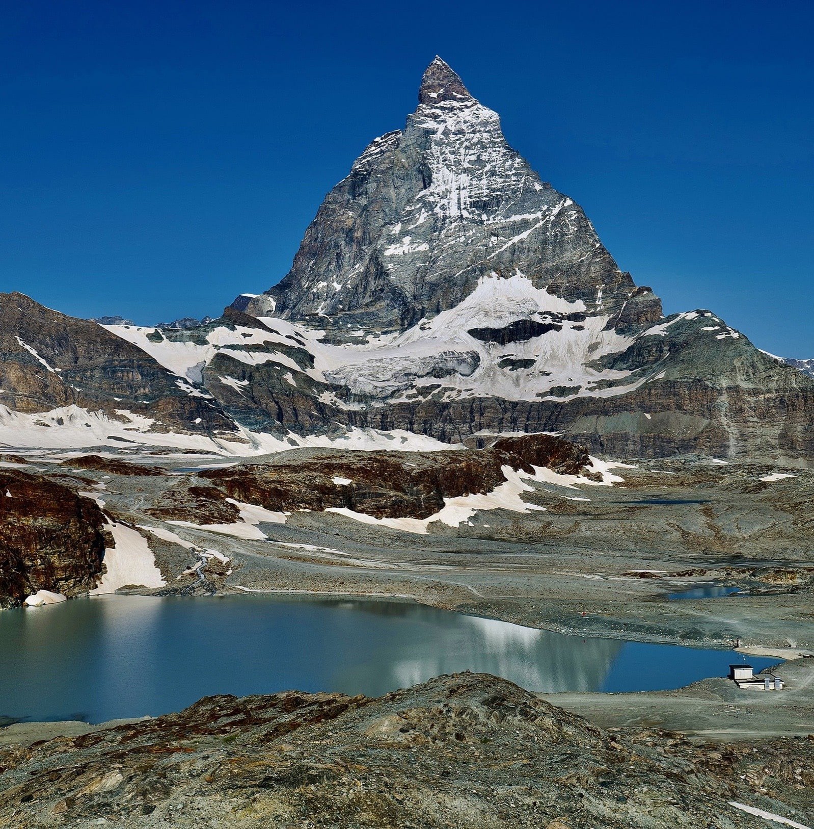 Alpine lake under the Matterhorn peak Source: Guide (Webinar)