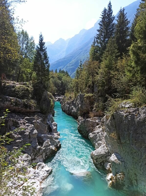 Soča River Valley in Slovenia.