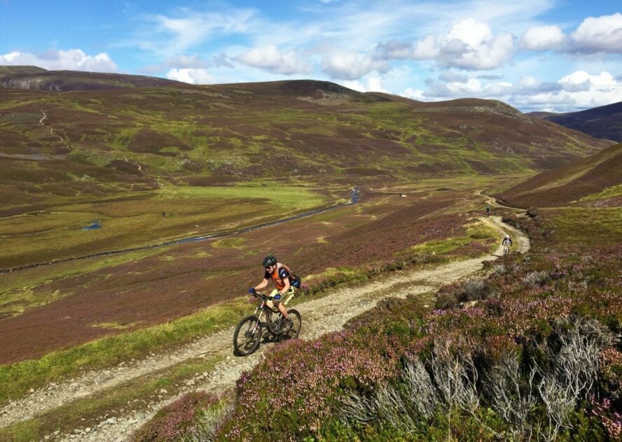 Week-long mountain biking Traverse through the Scottish Highlands.