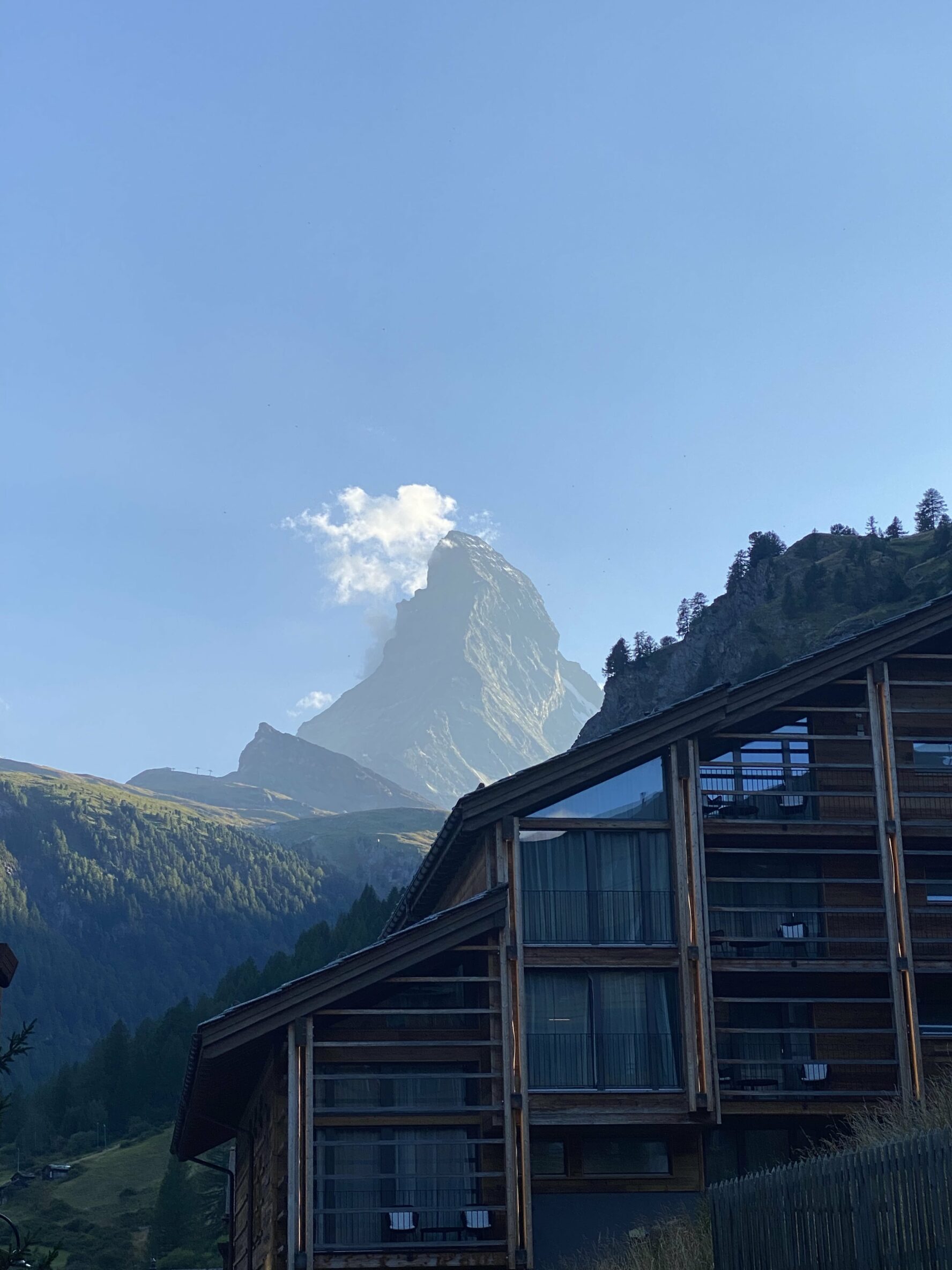 The view of Matterhorn from a mountain hut Source: Guide (Webinar)