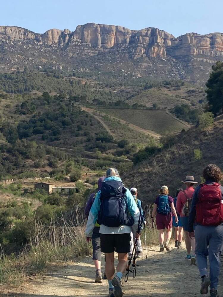 Hikers in Priorat, Spain