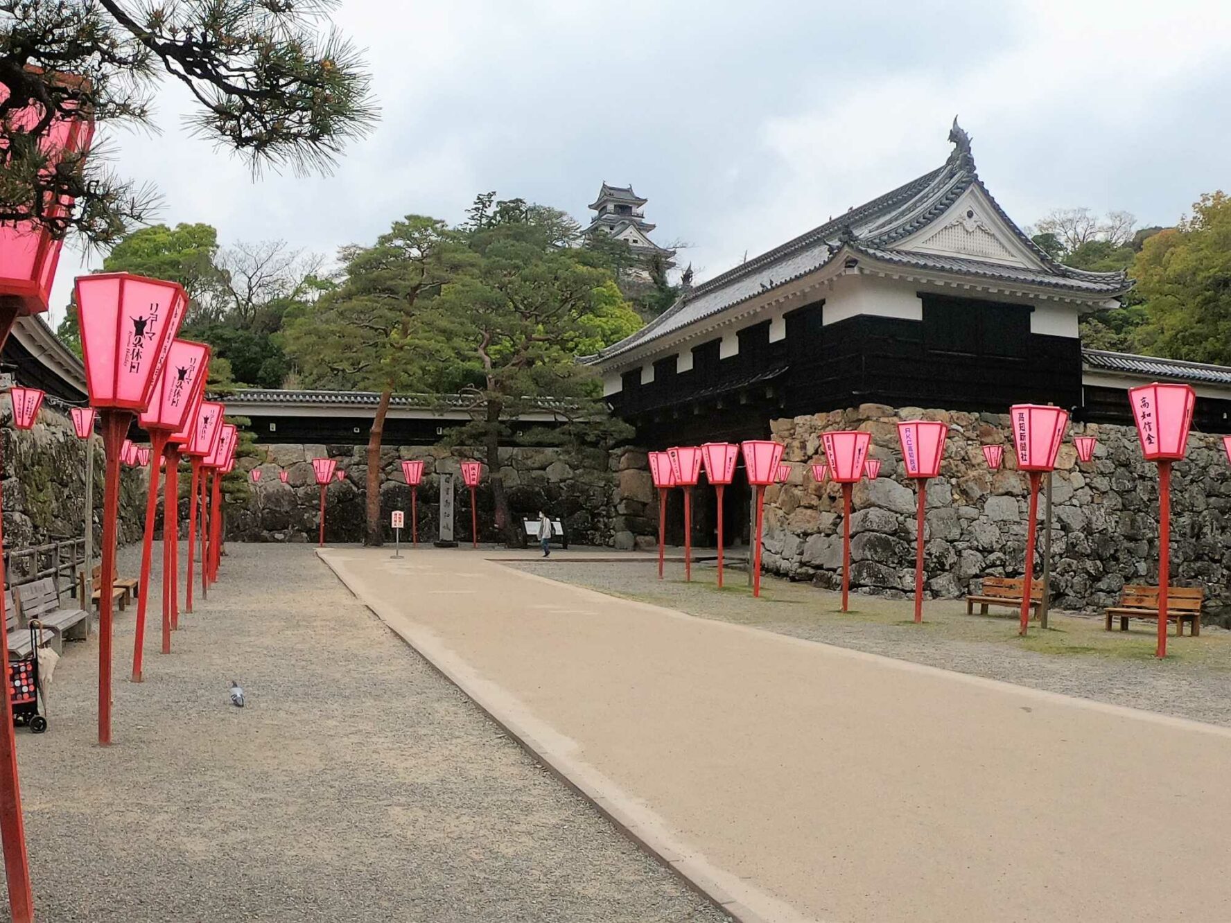 Historical castle in the Japanese city of Kochi on Shikoku.