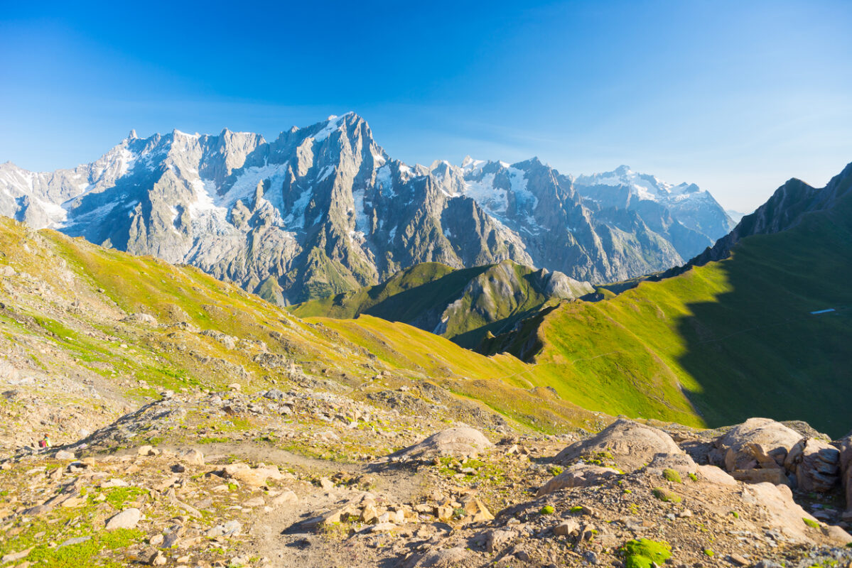 Mont Blanc valley in Italy