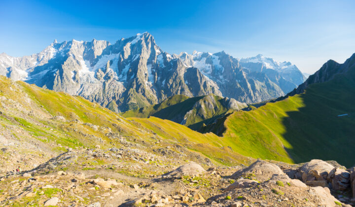 Mont Blanc valley in Italy