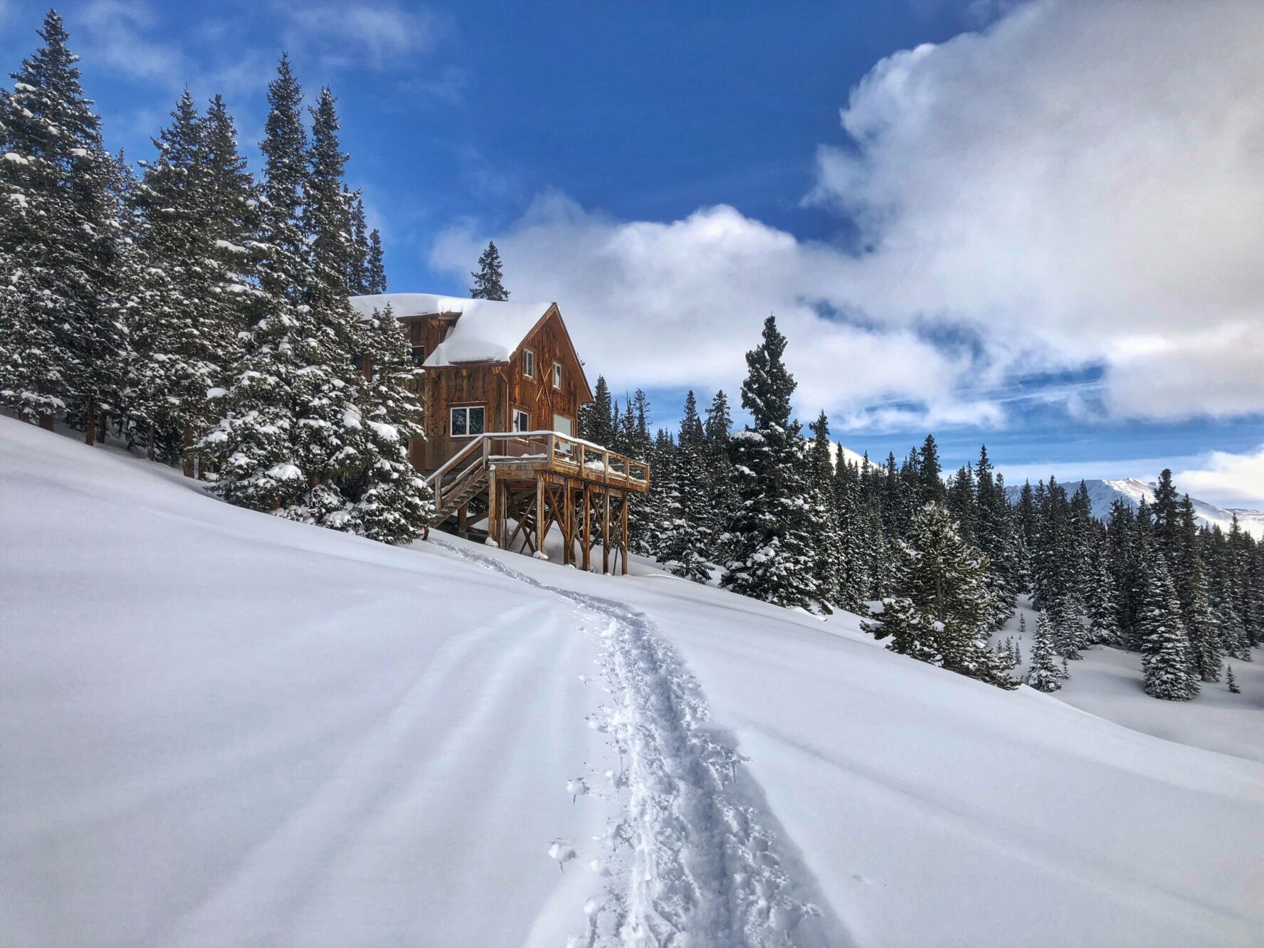Panoramic view of the lodge in Summit County