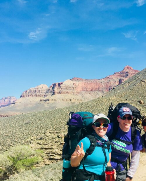 All-women hiking tour in the Grand Canyon.