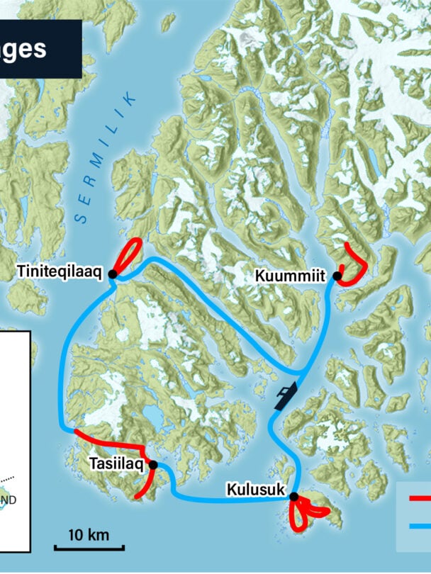 Guided East Greenland hiking tour