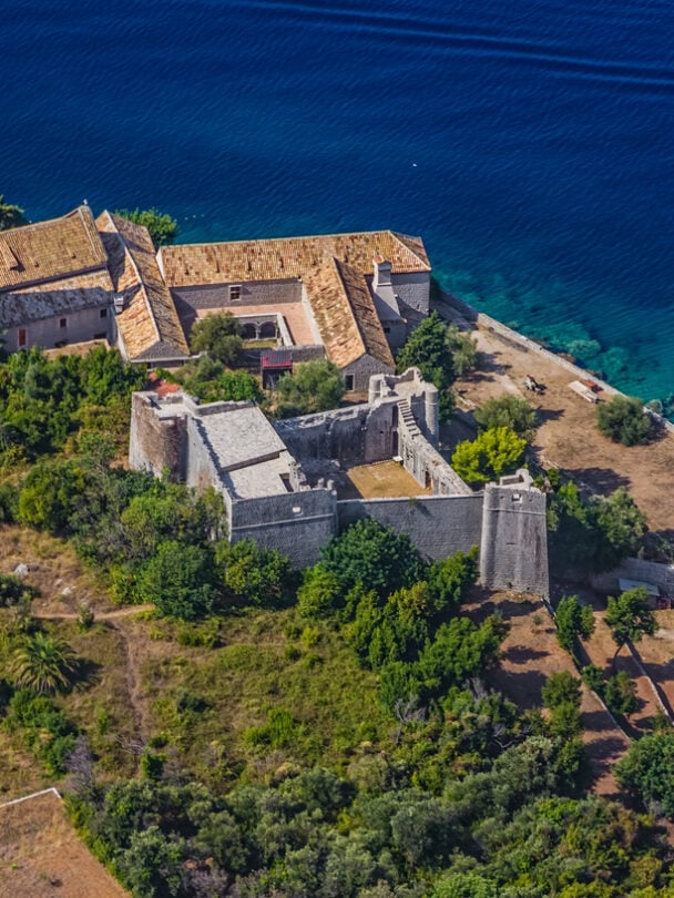 Guided family kayak and multisport tour in Dubrovnik islands.