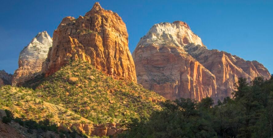 Pa'Rus Peaks visible from the Pa’rus Trail