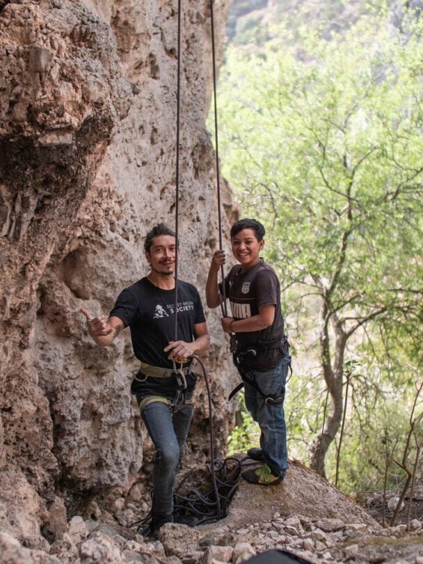 Guided rock climbing tour in Guadalcazar.