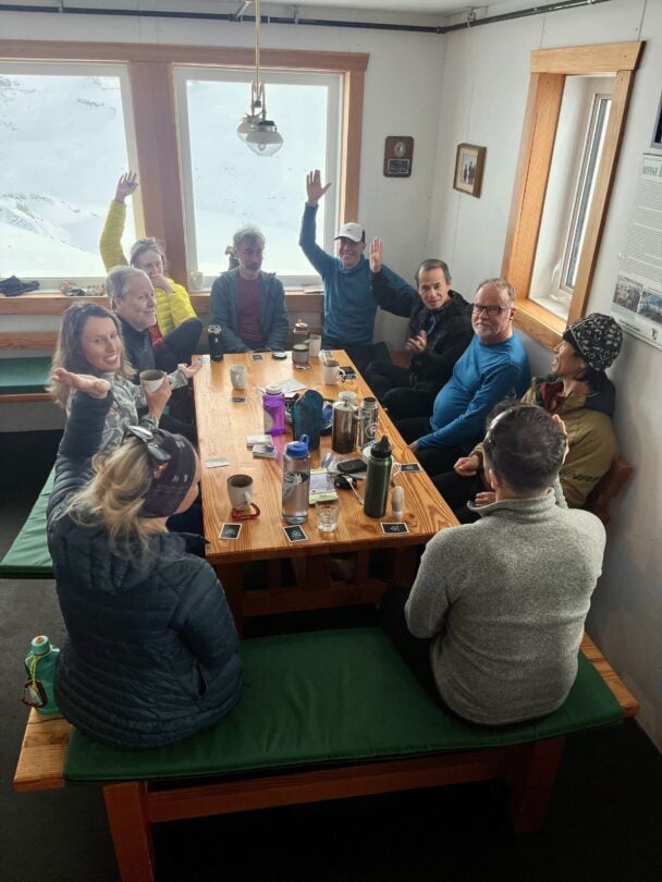 group skiers bow yoho