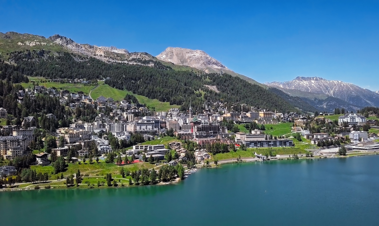 St. Moritz in the Swiss Alps.