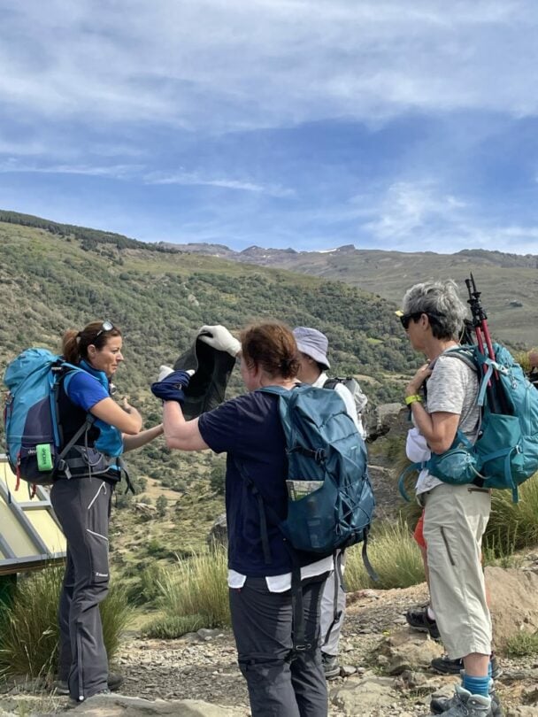 Guided hiking tour in the Alpujarras, Spain.