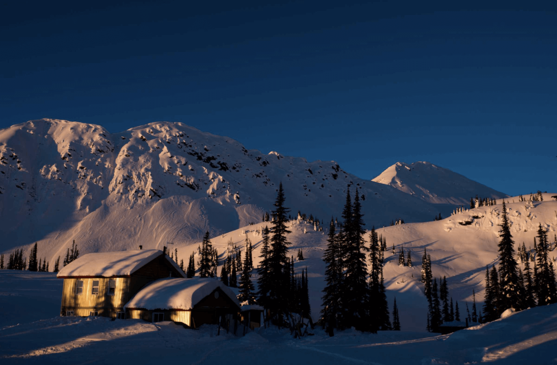 Sunrise Lodge backcountry skiing