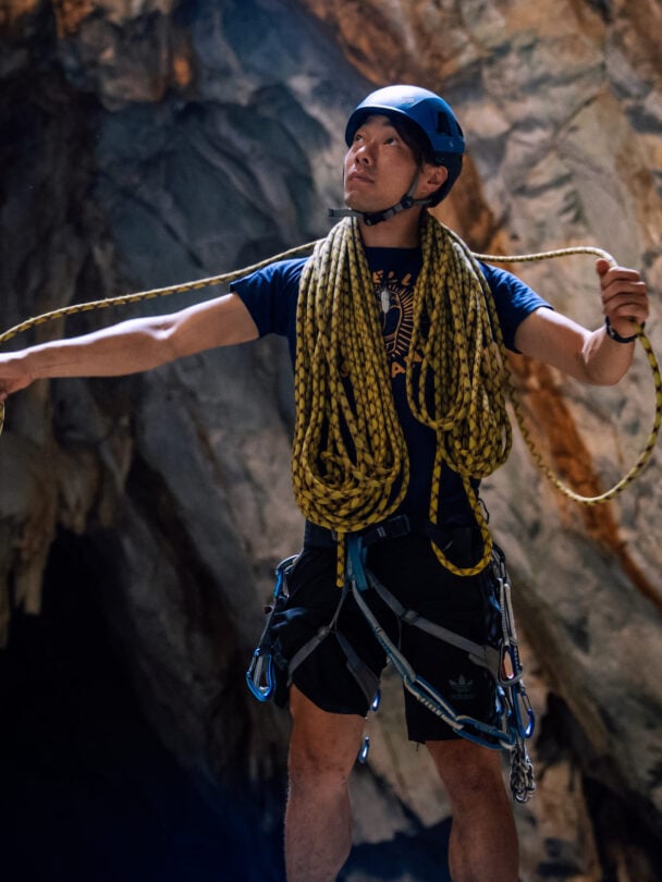 Guided rock climbing in Northern Thailand