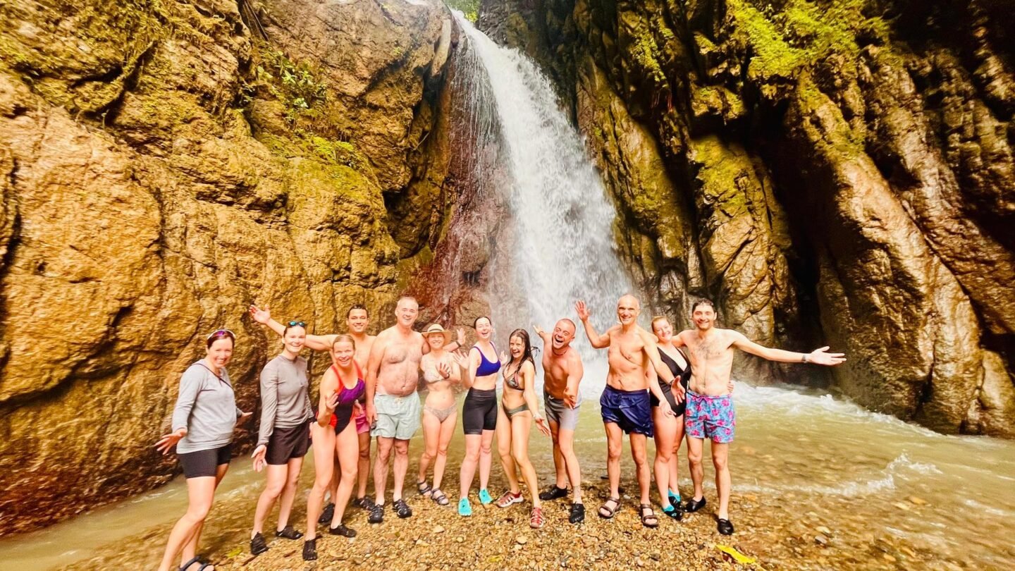 costa rica waterfall group