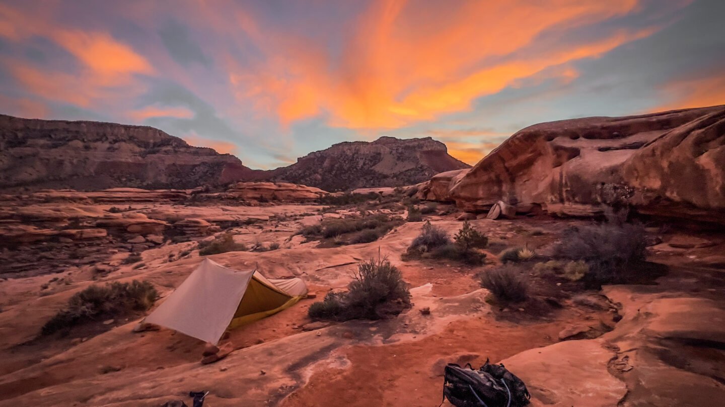 Grand Canyon hiking, camp