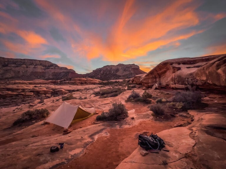 Grand Canyon hiking, camp