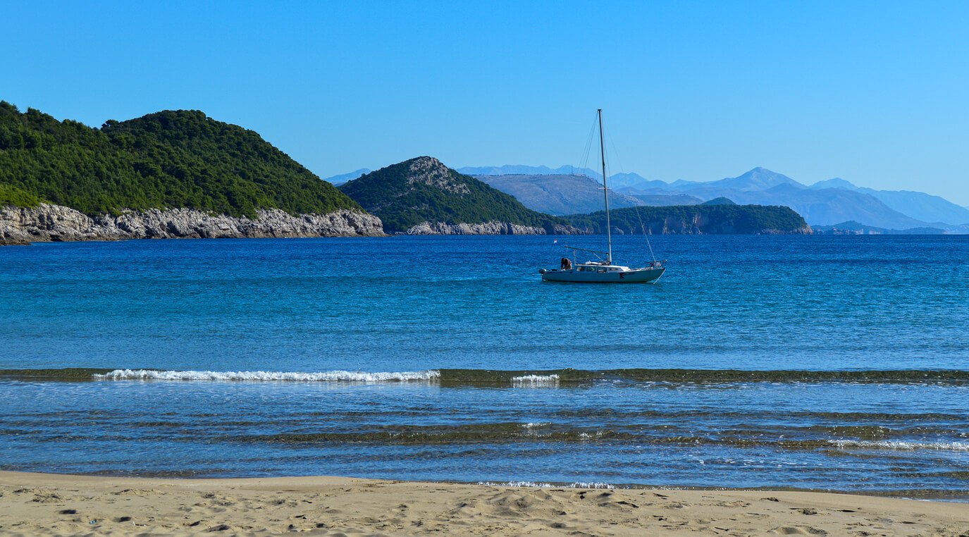 Lopud beach, Dubrovnik, Croatia.