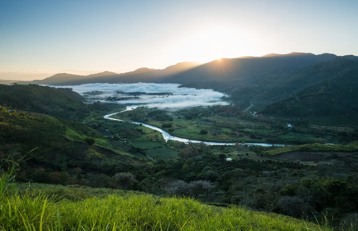 Orosi valley in Costa Rica