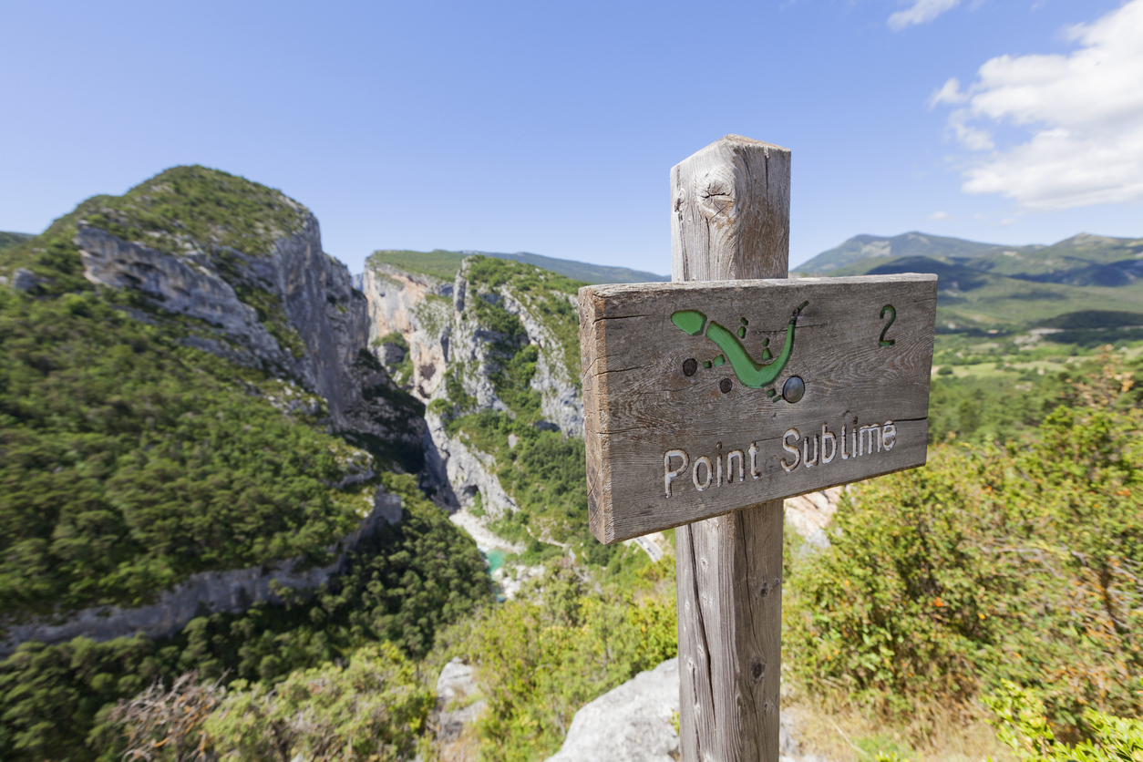 Point Sublime viewpoint near the Verdon Gorge.