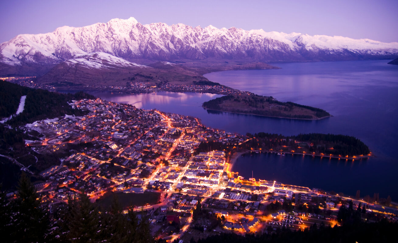 Night at Queenstown on New Zealand’s South Island