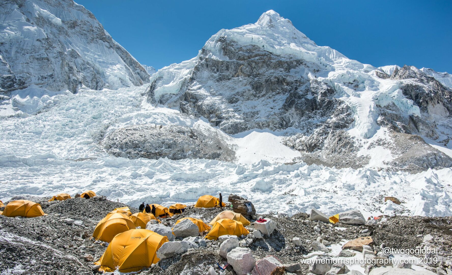 Mountains overlooking the campground